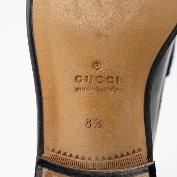size 8.5G - Gucci Black Leather Loafers GG Interlocking main image 11